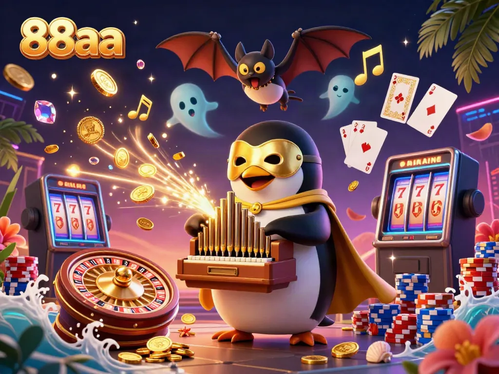 Experience thrilling gameplay with 88aa's vibrant casino fantasy featuring golden coins and dazzling games.