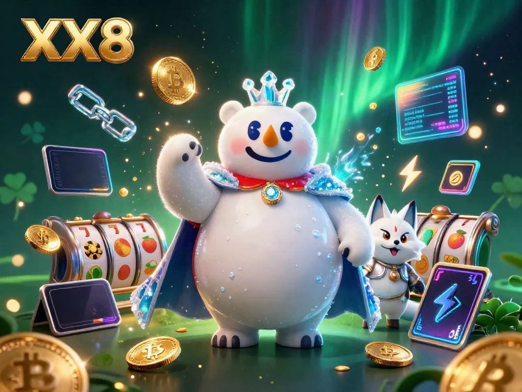 Experience the excitement of XX8 with vibrant casino elements and dynamic characters.
