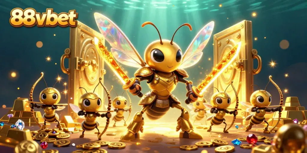 Engage with vibrant casino gaming at 88vbet featuring dynamic golden hornet and treasure elements.