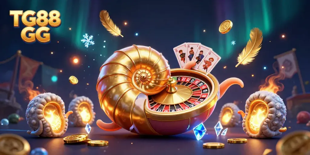 Engage in thrilling gaming adventures with TG88 GG's vibrant nautilus roulette scene.