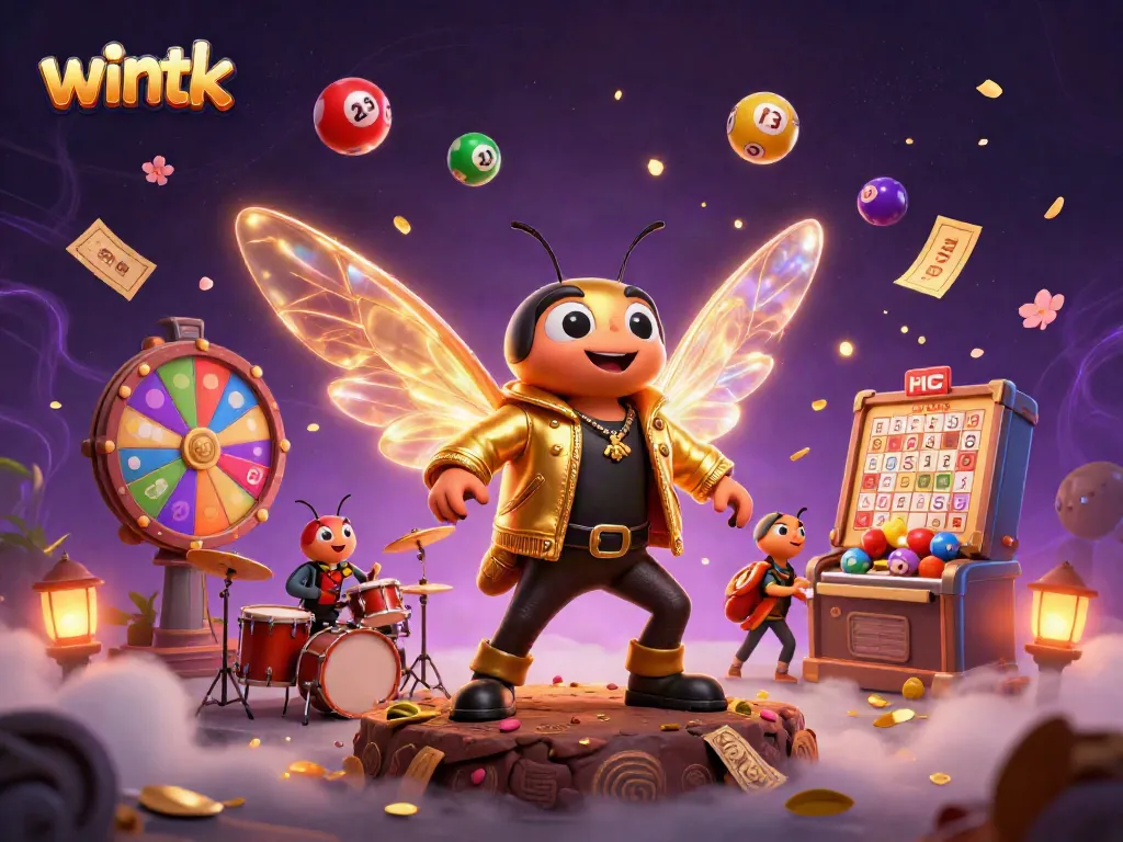 Watch the wintk rock star and band perform amidst colorful lottery excitement!