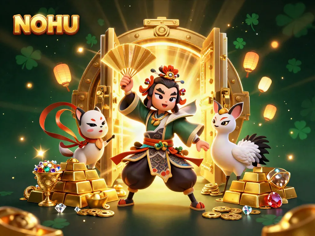 NOHU offers a vibrant gaming experience featuring kabuki warriors, treasures, and spectacular visuals.