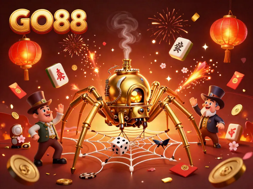 Experience the thrilling world of GO88 with a captivating blend of steampunk and casino elements.
